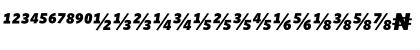 WhitneyNumeric BlackItalic Font