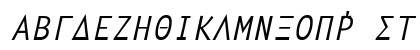 GreekSansFixedWidth Italic