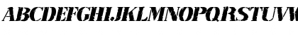 Rubber Stamp Italic Font