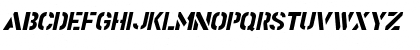 Stencil Gothic Italic JL Regular Font