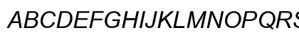 Arial Italic Arial Italic