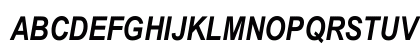 Arial Narrow Bold Italic Regular