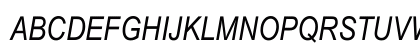 Arial Narrow Italic Regular