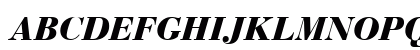 Bauer Bodoni Black Italic Bauer Bodoni Black Italic