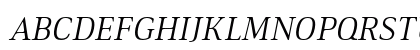 Ethos Light Italic Ethos Light Italic
