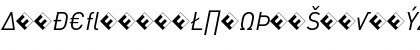 DIN-RegularItalicExp Regular Font