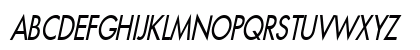 Fusi-Condensed Italic Fusi-Condensed Italic