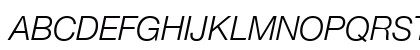 Helvetica Neue Light Italic