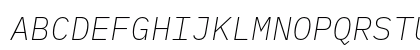 IBM Plex Mono ExtraLight Italic