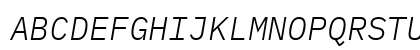 IBM Plex Mono Light Italic