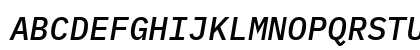 IBM Plex Mono Medium Italic