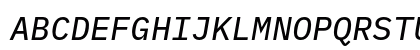 IBM Plex Mono Text Italic
