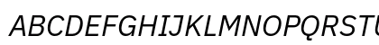 IBM Plex Sans Italic