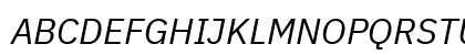 IBM Plex Sans Italic