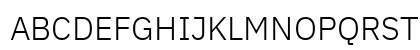 IBM Plex Sans Light Regular