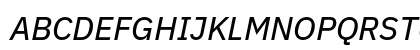 IBM Plex Sans Text Italic