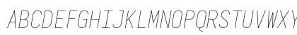 Iosevka Thin Oblique Regular