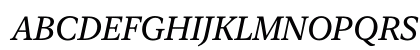 New York Small Regular Italic New York Small Regular Italic