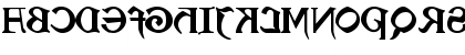 Enchantment backwards Regular Font