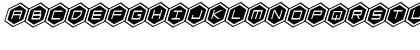 HEX:gon Staggered 2 Italic Italic Font