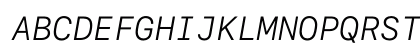 SF Mono Light Italic SF Mono Light Italic