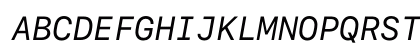 SF Mono Regular Italic SF Mono Regular Italic