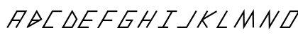 slanted ITALIC shift Black