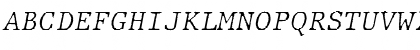 JMH Typewriter mono Fine Italic Font