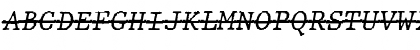 JMH Typewriter mono Over Italic Font