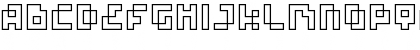 four pixel caps Regular Font