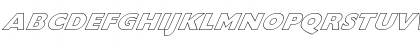 FZ BASIC 57 HOLLOW ITALIC Normal Font