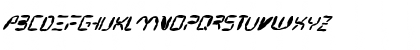 FZ DIGITAL 7 MANGLED ITALIC Normal Font