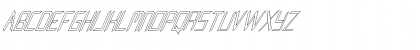 FZ DIGITAL 8 HOLLOW ITALIC Normal Font