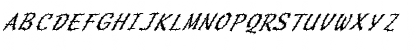 FZ HAND 20 SPIKED ITALIC Normal Font