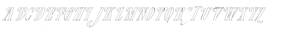 FZ JAZZY 23 HOLLOW ITALIC Normal Font