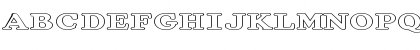 FZ ROMAN 32 HOLLOW EX Normal Font