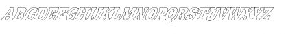 FZ ROMAN 36 HOLLOW ITALIC Normal Font