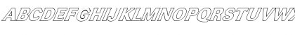 FZ ROMAN 37 HOLLOW ITALIC Normal Font