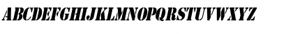 GI StencilCondensed Italic Font