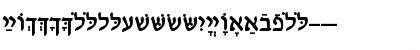 HebrewDavidSSK Bold Font HebrewDavidSSK Bold Font