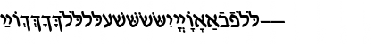 HebrewDavidSSK BoldItalic Font HebrewDavidSSK BoldItalic Font