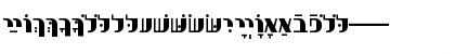 HebrewPurim Bold Font