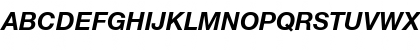 Helvetica Neue Bold Italic Font