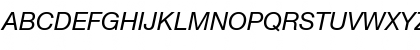 Helvetica CE 55 Roman Italic Font