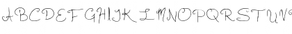 Slightly Cursive Characters Regular Font
