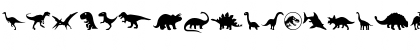 Dinosaur Icons Regular Font