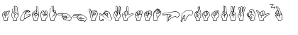 Mini Pics ASL Font