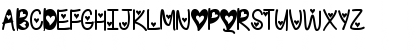 I Found My Valentine Hearted Regular Font