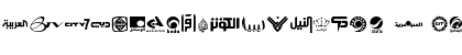 Arab TV logos Regular Font