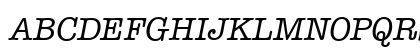Typewriter Italic